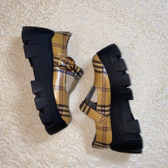 Circus NY by Sam Edelman plaid lug sole Mary Janes - Picture 4 of 6